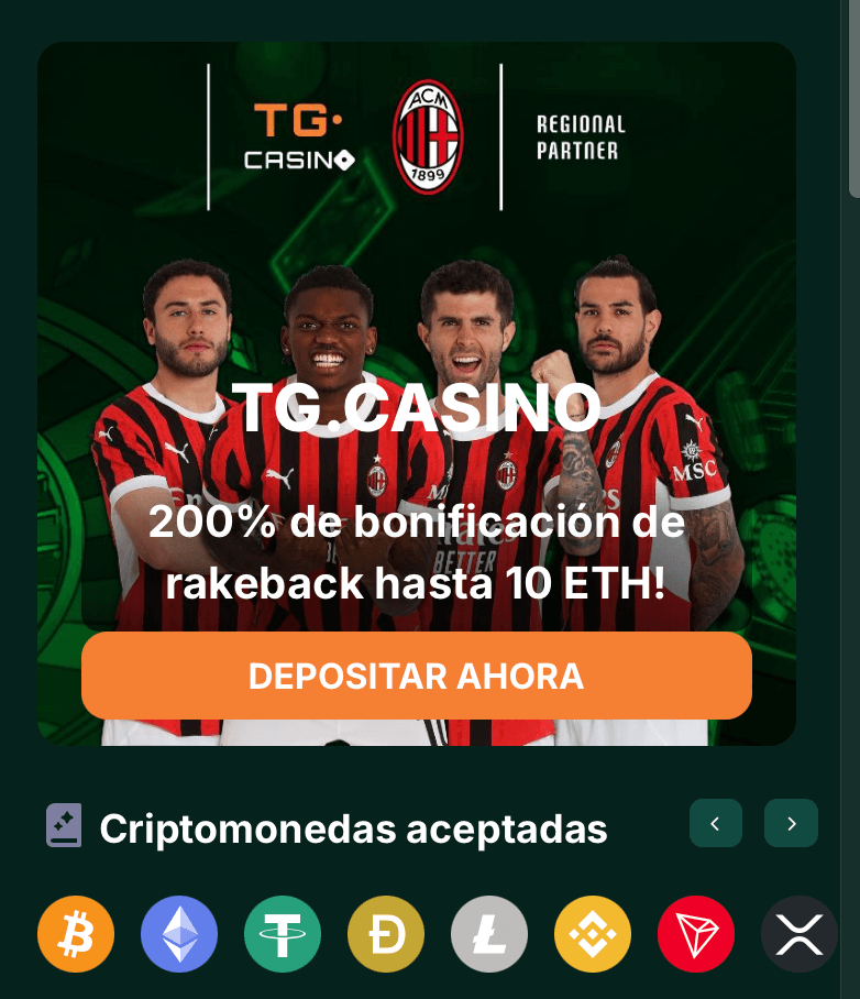 tg casino metodos de pago